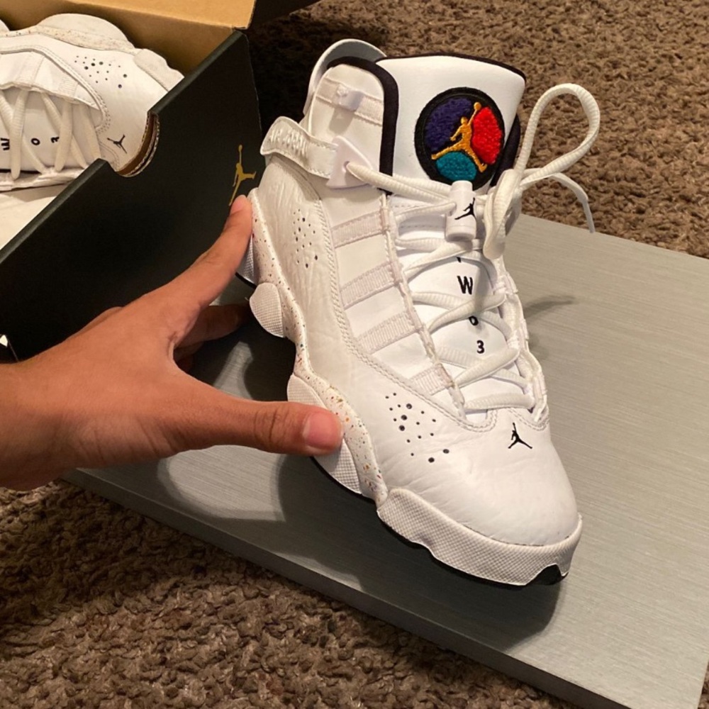 Brand new white jordans